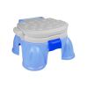 Orinal azul con corona para pequeños