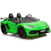 Coche eléctrico Lamborghini Aventador SX2028 en verde con diseño deportivo.