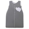 Cotton Sleeping Bag For Children, Size M, 6-12 Months, Tog 2.5, All-season, Hearts Anthracite