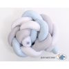 Protector de Cuna Trenzado My Sweet Baby en Blanco, Gris y Azul - imagen 2