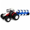 Tractor RC de Lean toys en color rojo y blanco