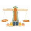 Balanza de madera con 6 pesas Trixie - Juguete educativo