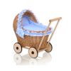 Carrito de Muñeca Wicker My Sweet Baby - Natural y Encantador