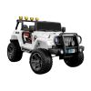 Coche eléctrico 4x4 WXE-1688 blanco con diseño moderno.