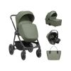 Carrito de bebé 3en1 Kikkaboo Modena Verde Militar