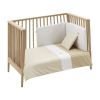 Jgo 2 Pcs.f.nordica Cuna 70 Vichy10 Beige 110x170x3 Cm - Cambrass