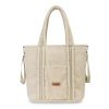 Bolso Bouclé Clásico en beige de Sensillo con textura suave y elegante