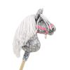 Horse On A Stick Super Hobby Horse Premium - Dapple Grey Horse With A White Mane A4 - imagen 2