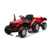 Tractor de Batería Rojo Lean cars con Remolque 24V