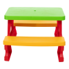 Mesa y Banco Infantil Jardín Rojo Dorex