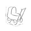 Carrito de Muñecas My Sweet Baby de Mimbre Natural - imagen 2