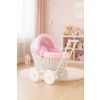 Carrito de muñecas de mimbre My Sweet Baby con ropa rosa - imagen 2