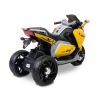 Moto eléctrica infantil Nitro Toyz amarilla con asiento de ecopiel suave