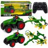 Tractor agrícola RC con rastrillo y luces LED de Lean toys