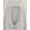 Baby Nest Double-sided Premium Cocoon For Infants Bobono- White Polka Dots On Grey/grey