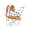 Carrito de Muñecas My Sweet Baby de Mimbre Natural