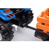 Tractor a batería con remolque Hercules Azul 24V