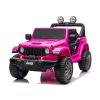 Jeep Rubicon 4x4 Vehículo a Batería Rosa