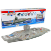 Portaaviones de Lean Toys con jets y luces en acción
