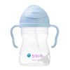 Botella B.box con pajita color bubblegum, ideal para niños.