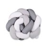 Protectores de Cuna Knot Bumper My Sweet Baby - Blanco, Gris y Antracita