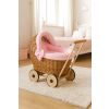 Carrito de Muñecas My Sweet Baby con Ropa de Cama Rosa Natural - imagen 2