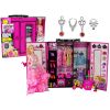 Muñeca con armario rosa de Lean toys