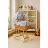 Carrito de Muñecas de Mimbre My Sweet Baby con Ropa de Cama Gris - imagen 3