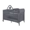 Cuna de Viaje 2 Niveles Kikkaboo con Cambiador Gris