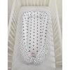Baby Nest Double-sided Premium Cocoon For Infants Bobono- Black Stars/ Dots