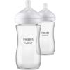 Biberón de vidrio Philips Avent Natural de 240ml, material de alta calidad farmacéutica