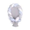 Nido de Bebé Trenzado 2 en 1 My Sweet Baby - Blanco-Gris-Azul