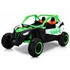 Detalle de la carrocería abierta y barras antivuelco del buggy KKL-808 verde