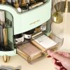 Organizador de maquillaje Lean en uso en un tocador moderno