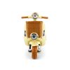 Moto Eléctrica Infantil Vespa XW-03 Beige 12V – Scooter con Luces y Música