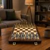 Juego de Ajedrez de Metal con Tablero Plegable - imagen 3