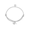 Llamador de Ángeles Pulsera Mea Proudmama - Corazón Plata y Cristal