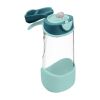 Botella B.box de Tritan en color verde esmeralda, resistente y ligera.