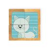 6 puzzles de 4 cubos de madera Sophie la Girafe Janod