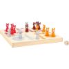 Ludo Animales del Bosque de Madera, FSC® 100% certificada, Juego de Mesa para Toda la Familia