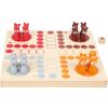 Ludo Animales del Bosque de Madera, FSC® 100% certificada, Juego de Mesa para Toda la Familia