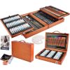 Kit de pintura en maletín de madera 174 piezas