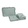 Set para Cochecito y Moisés de Bebé tejido Muselina - Khaki , Almohada + Manta - imagen 2