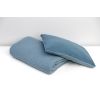 Conjunto de Cuna, Manta + Almohada Azul Tejido con Muselina
