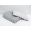 Conjunto de Cuna, Manta + Almohada Gris Tejido con Muselina: Comodidad y Elegancia para Tu Bebé - imagen 9