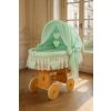 Capazo de Mimbre Natural con Dosel Amelie + Ropa de Cama Menta – MY SWEET BABY en un salon puesto