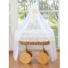 Moisés Deluxe Bellamy de Mimbre Natural con Dosel