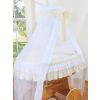 Interior Acolchado con Ropa de Cama Crema