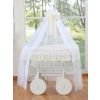 Moisés Deluxe Bellamy de Mimbre Blanco con Dosel