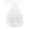 Estructura de Madera Blanca con Ruedas y Frenos